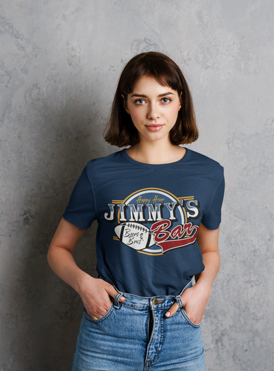 JD Hollyfield: Jimmy's Bar Unisex t-shirt - Novel Grounds