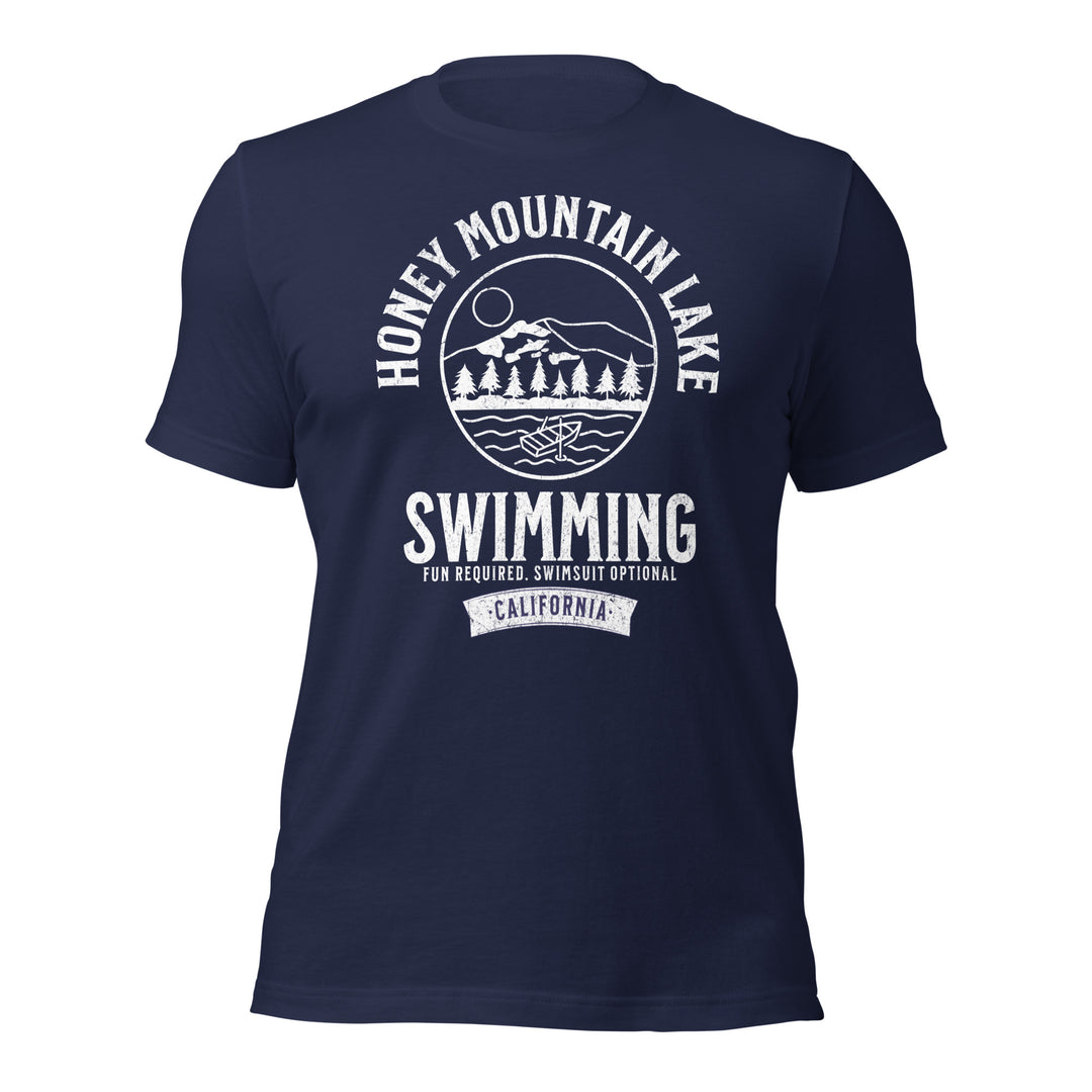 Laura Pavlov: Honey Mountain Lake Unisex t-shirt - Novel Grounds